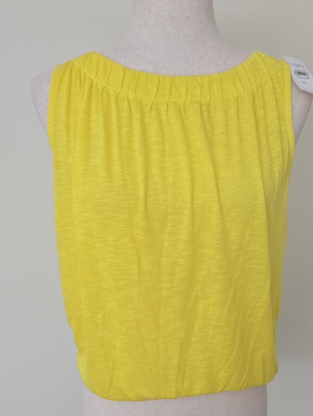 NWT LOFT Bright Yellow Sleeveless Top
